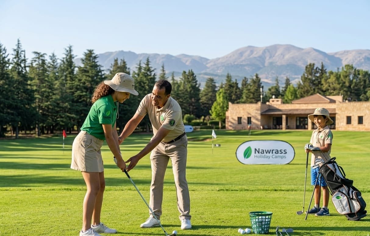 Coaching golf junior