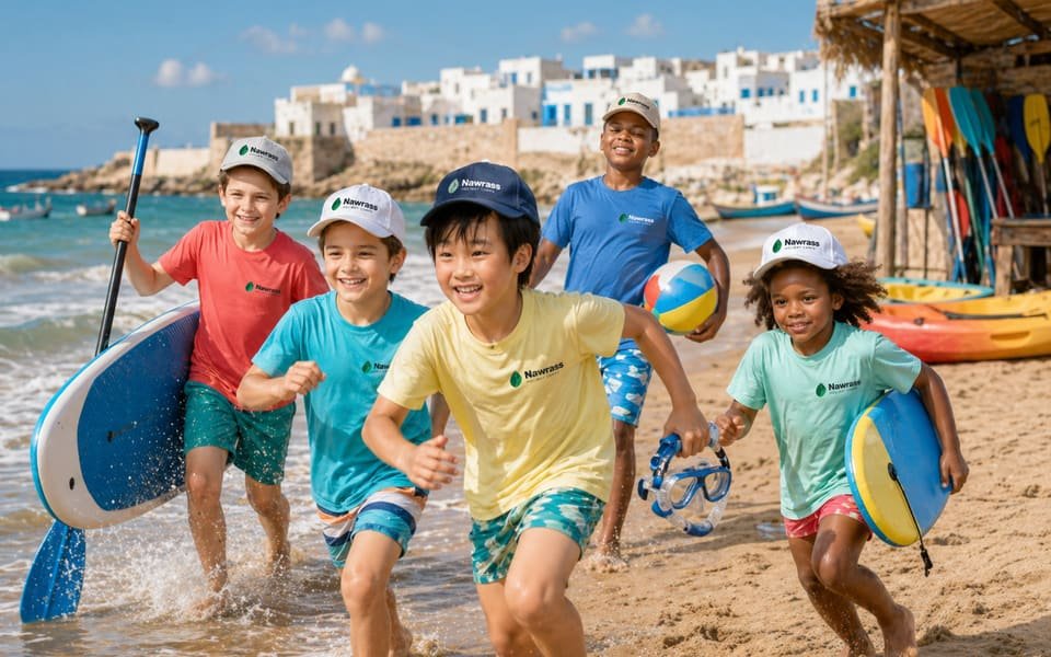 Tourism and entertainment holiday camp in Agadir, Fnideq and Essaouira, Morocco — beach activities and excursions
